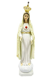 25.5" Our Lady of Fatima Virgin Mary Blessed Mother Catholic Statue Sculpture Vittoria Collection Made in Italy