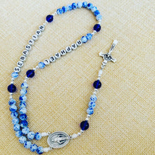 Load image into Gallery viewer, Personalized China Blue Rosary