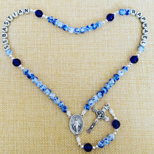 Load image into Gallery viewer, Personalized China Blue Rosary