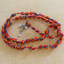 Load image into Gallery viewer, Cheerful Rainbow Knotted Rope Rosary