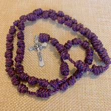 Load image into Gallery viewer, Plum Rope Rosary