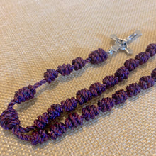 Load image into Gallery viewer, Plum Rope Rosary