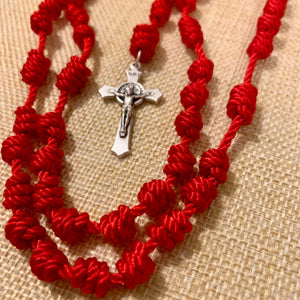 True Red Rope Rosary