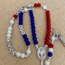 Load image into Gallery viewer, God Bless America Rosary, Patriotic Rosary