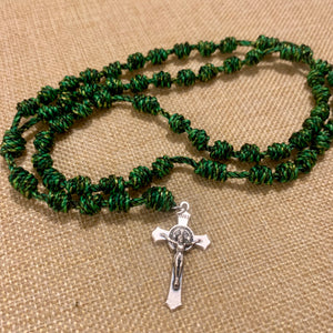 Spring Green Rope Rosary