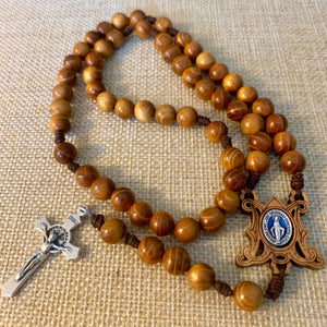 Miraculous Wood Rosary
