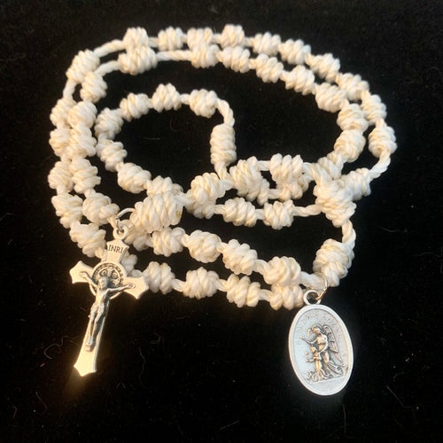 Guardian Angel Knotted Rope Rosary