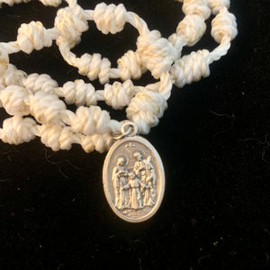 Guardian Angel Knotted Rope Rosary