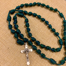 Load image into Gallery viewer, Teal Rope Rosary