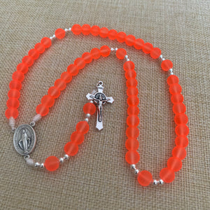 Blaze Orange Rosary