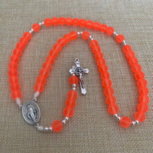 Load image into Gallery viewer, Blaze Orange Rosary