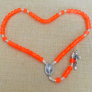 Blaze Orange Rosary