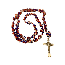 Load image into Gallery viewer, Patriotic Knotted Rope Rosary