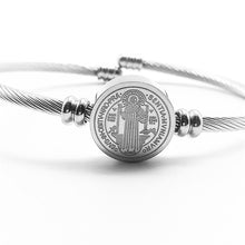 Load image into Gallery viewer, St. Benedict Bangle Bracelet