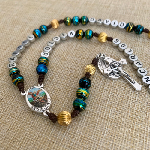 Personalized Saint Michael the Archangel Rosary
