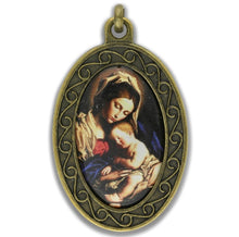 Load image into Gallery viewer, Virgin Mary and Jesus Pendant Necklace
