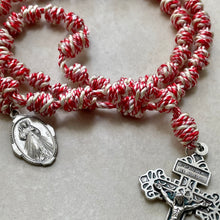 Load image into Gallery viewer, Divine Mercy Knotted Rope Rosary