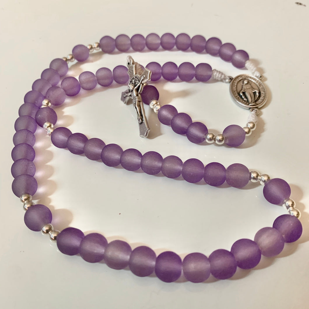 Lavender Purple Rosary