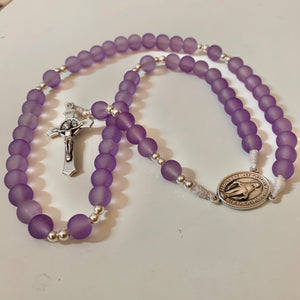 Lavender Purple Rosary