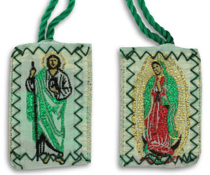 Scapular Green Our Lady of Guadalupe | Communion Chalice Scapular