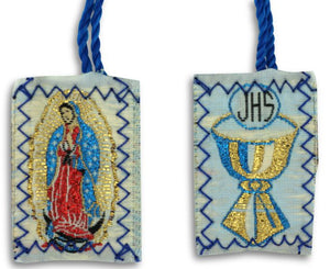 Scapular Blue Our Lady of Guadalupe | Communion Chalice Scapular