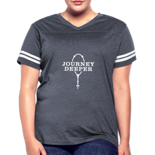 Load image into Gallery viewer, Women’s Vintage Sport T-Shirt - vintage navy/white