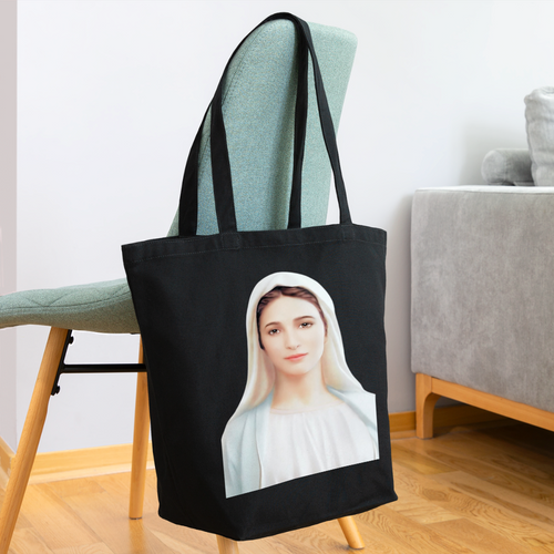 Blessed Virgin Mary Eco-Friendly Cotton Tote - black