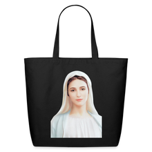 Load image into Gallery viewer, Blessed Virgin Mary Eco-Friendly Cotton Tote - black