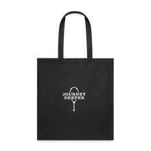 Load image into Gallery viewer, Journey Deeper Tote Bag - black