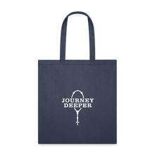 Load image into Gallery viewer, Journey Deeper Tote Bag - navy