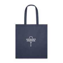 Load image into Gallery viewer, Journey Deeper Tote Bag - navy