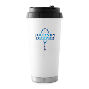 Journey Deeper Travel Mug 16 oz. - white